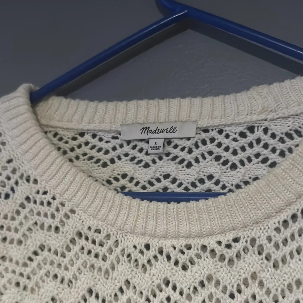Madewell Cream Knit Blouse